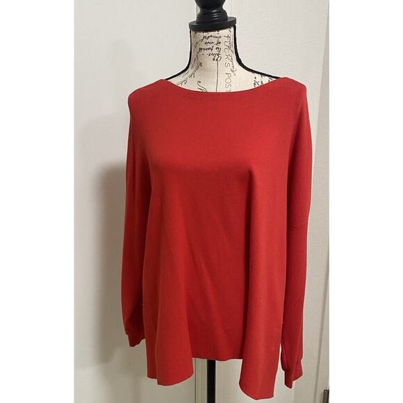 Alice & Olivia Sweater Womens Medium Red Open Back With Bows Holiday - Picture 2 of 16